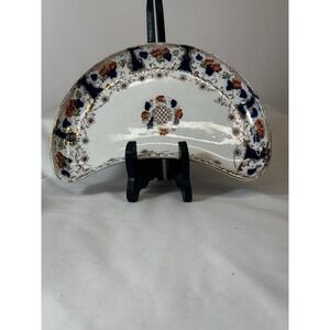 Westbourne‎ England Porcelain Bone Plate Imari Pattern Platter Antique C 1800's